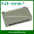 Fabricante del panel de remiendo 8 ventas directas cat5e stp patch panel